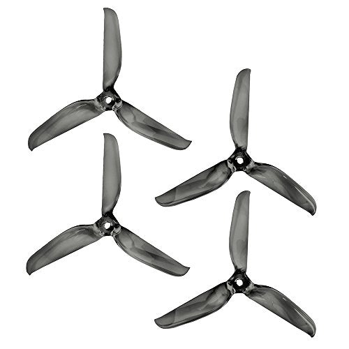 Lumenier 5x5.3x3 - Gate Breaker Propeller (Set of 4 - Transparent Black) - 7mm - Black