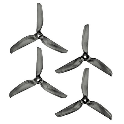 Lumenier 5x5.3x3 - Gate Breaker Propeller (Set of 4 - Transparent Black) - 7mm - Black
