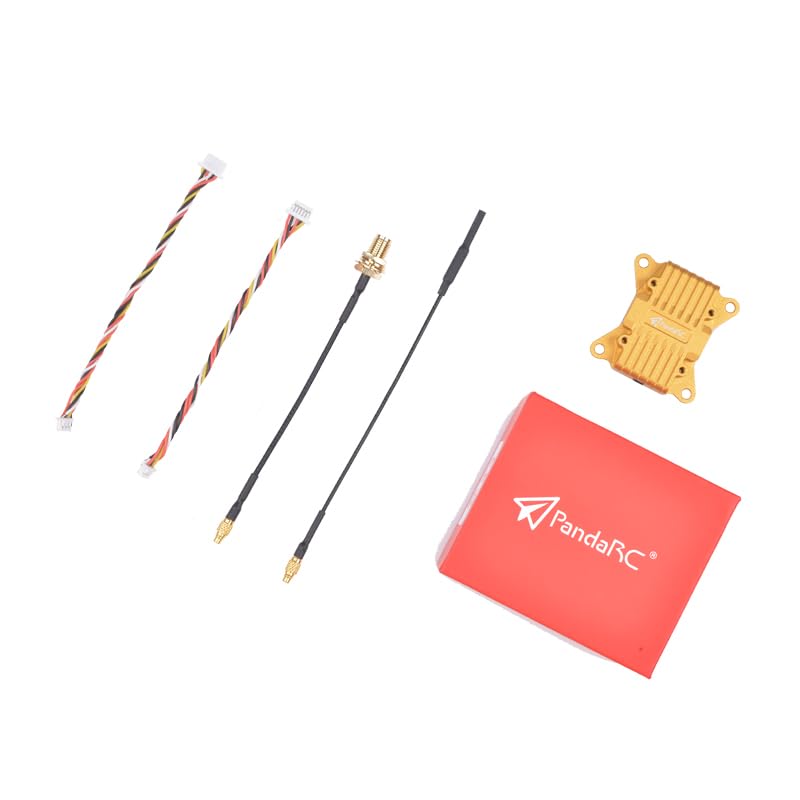PandaRC VT5804 BAT 5.8GHz FPV VTX 0mW/25mW/400mW/800mW/1500mW/2500mW switchable with M3 and M2 Mounting hole transmitter for Long-Distance FPV Racing Drone quad(38mm×36.5mm×7.2mm)