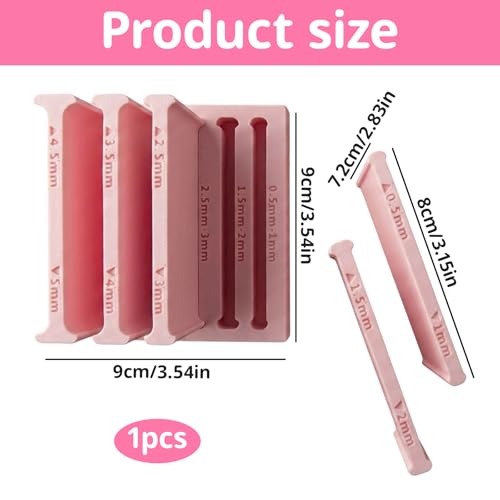Polymer Clay Thickness String Roller Tool, Professional Polymer Clay Roller with Precise Thickness Control, Pottery Teaching Rolling Mud Stick Guide Tools for DIY Crafts and Jewelry Making
