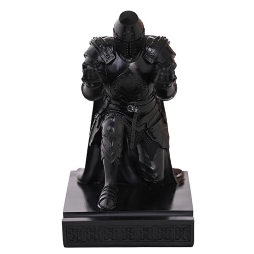 Medieval Templar Vanguard Officer Knight Pen Holder Desk Organizers Black - color: Black