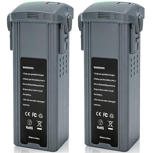 Air 3 Intelligent Flight Battery,(2-Pack) 4241mAh,14.76V,up to 46 Minutes Flight Time,Compatible with DJI Air 3 / Air 3S Drone - size: Battery*2