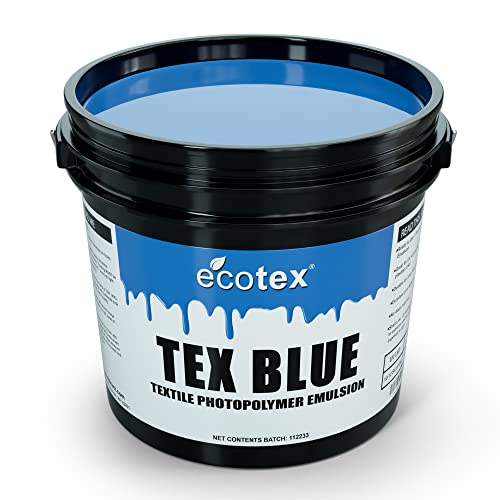 Ecotex® Tex-Blue Pre-Sensitized Screen Printing Emulsion, Photo Emulsion,Gl - size: Gallon - 128 oz.