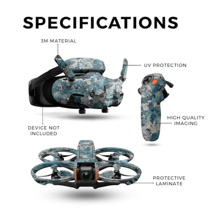 Drone Skin Compatible with DJI Avata 2 Bundle (2024) - Rift - Premium 3M Vinyl Protective Wrap Decal Cover - Easy to Apply | Crafted in The USA by MightySkins
