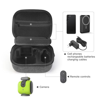 Hard Carrying Case Compatible with XbotGo, Portable Storage Carrier Case for Camera remote control and other accessories (Black)