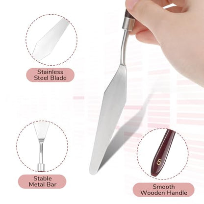 11 Pcs Palette Knife Painting Spatula Color Mixing Set