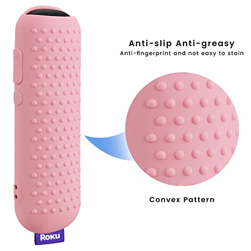 Pink Remote Cover for Roku Voice Remote (Official) RCA1R, RC-GZ1 Controller - color: Pink