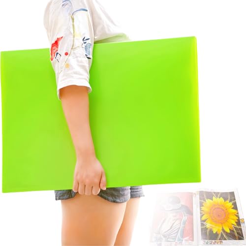 Diamond Art Portfolio Book 22"×16" (55cm×40cm), 30sleeves, A2, Green - color: Green