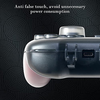 PERFECTSIGHT Switch Pro Controller Protective Case, Cute Cat Ear Hard Shell Joystick Protector Carrying Case, Heavy Duty Switch Accessory Protective Cover Travel Stroage Case - Black - color: Matte Black