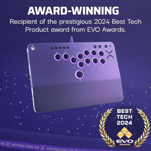 Turtle Beach Victrix Pro KO Leverless Esports All Button Fight Stick, Xbox - color: Gray