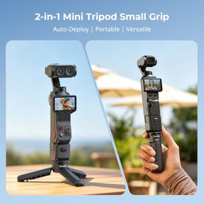 SMALLRIG One-Touch Open Mini Tripod for DJI Pocket 4P/4/3 for Insta360 Luna - color: Black