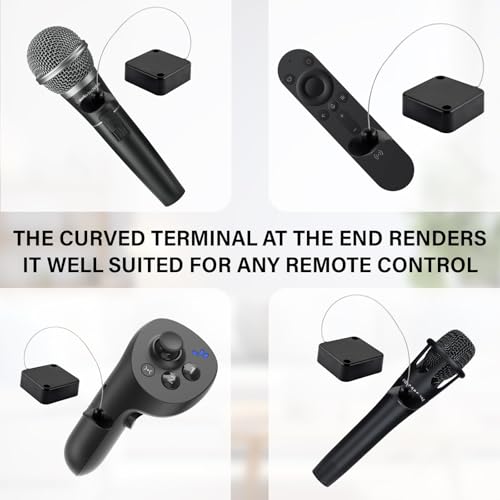 6.5 Ft Retractable Remote Control Tether Lock, Security Lanyard Lock with Adjustable Cable Leash Length Clasp for TV Remote, Game Conntroller, Tablets Showroom (2 PCS)