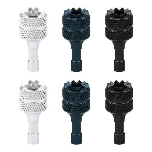 6 PCS Drone Controller Sticks, Detachable Aluminum Alloy Drone Joysticks Sticks Compatible with DJI Mini 3 Pro/Air 3/Mavic 3 Pro RC & RC 2 Replacement Accessories(Silver, Black, Blue) - color: Silver, Black, Blue