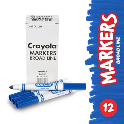 Crayola CYO24326235 - Marker, Blue, 12/BX - color: Blue
