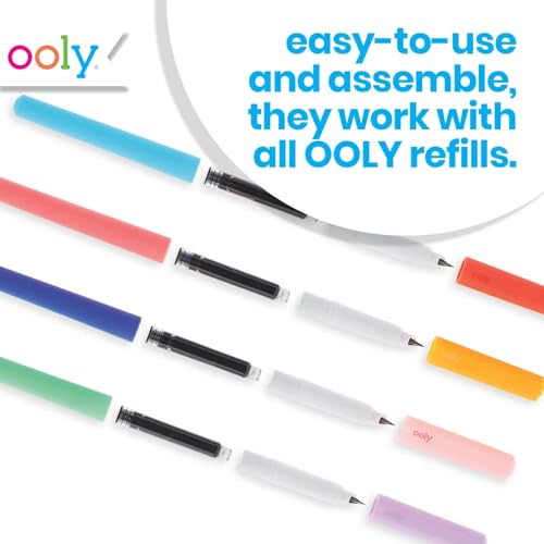 Ooly Fab Fountain Pens, Pack of 4, Black Ink - style: Black Pens (4 Pens)