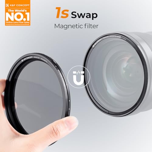 K&F CONCEPT 72mm Magnetic Variable ND Lens Filter ND8-ND128+Magnetic Ring - size: 72mm