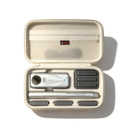 XANAD Hard Case for Insta360 X5 / X4 / X4 Air /X3 / X2 Action Camera,Cream - color: Cream