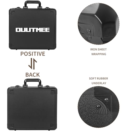 15 Inch Carrying Case with Customizable Pre-Diced Foam - size: 15x13x6 Inch