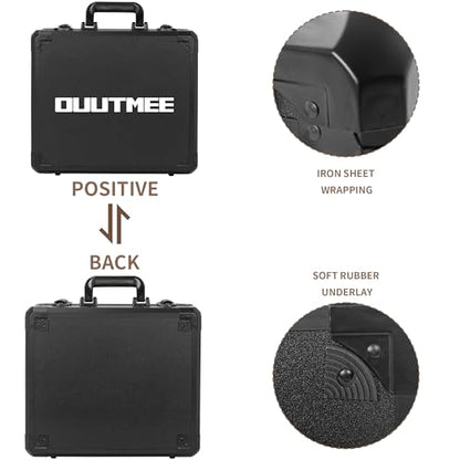 15 Inch Carrying Case with Customizable Pre-Diced Foam - size: 15x13x6 Inch