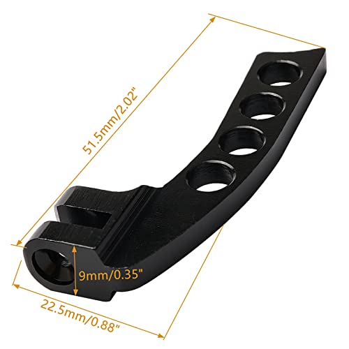 Sliver Aluminum Alloy Neck Strap Balancer with 4 Holes for RC Transmitter Flysky Futaba (Horizontal Hang)