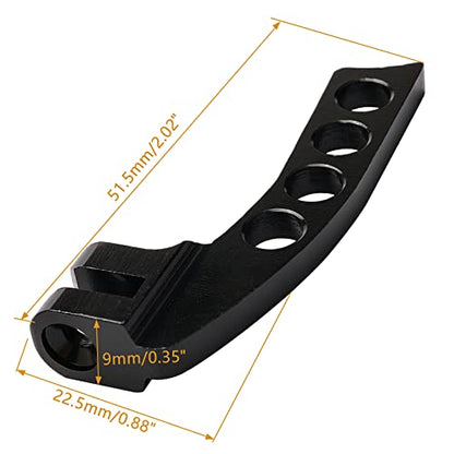 Sliver Aluminum Alloy Neck Strap Balancer with 4 Holes for RC Transmitter Flysky Futaba (Horizontal Hang)