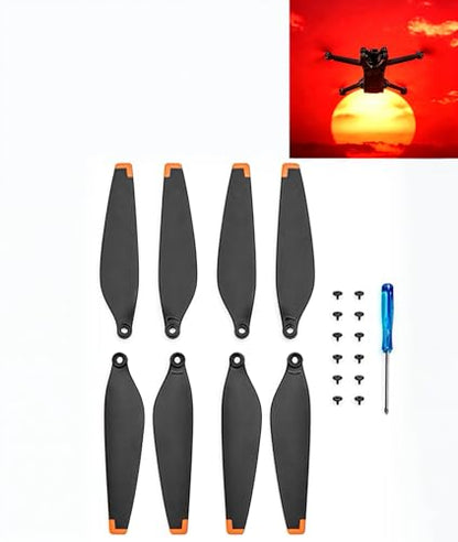 Replacement Propeller Blades for DJI Mini 3 Pro Drone | 8 Blades Full Kit with 12 Screws & Screwdriver | Low Noise, High Thrust & Enhanced Efficiency for Stable Flight