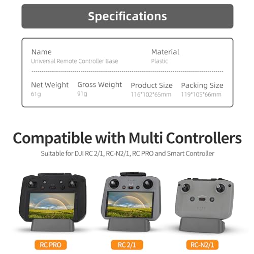 Tablet Holder Mount for DJI RC 2/RC 1/RC-N2/RC-N1/RC PRO Drone Remote Controller Base Accessories Portable Tablet Mount Desktop Display Stand