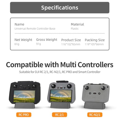 Tablet Holder Mount for DJI RC 2/RC 1/RC-N2/RC-N1/RC PRO Drone Remote Controller Base Accessories Portable Tablet Mount Desktop Display Stand