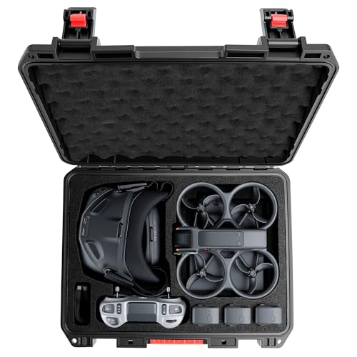 FPVtosky Hard Case for DJI Avata 2 Drone/Fly Smart Combo(for DJI Goggles N3, CASE ONLY), Waterproof Carrying Case for RC Motion 3, FPV Remote Controller 3 and Battery Accessories
