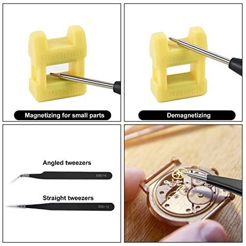 Ainiv Mini Precision Screwdriver Set, 24PCS Small Magnetic Screwdriver - color: 24 Pieces