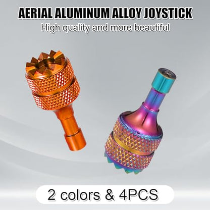 4pcs Mini Joystick Replacement Compatible with DJI Mini 3 Pro - color: Dazzling Color,orange