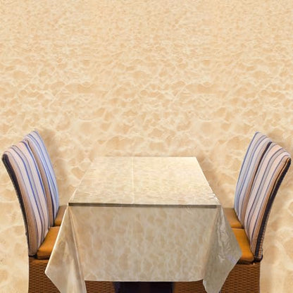 Oudain 54 Inch x 100 ft Beach Sand Tablecloth Roll with Cutter Box - style: Beach Gold