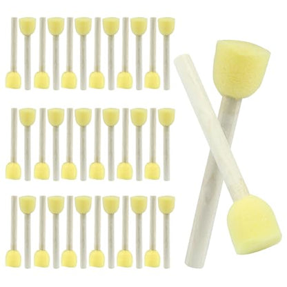 Round Sponge Brush Paint Set, 40 Pcs, 20mm, 0.8 Inch - style: 40 * 0.8Inch