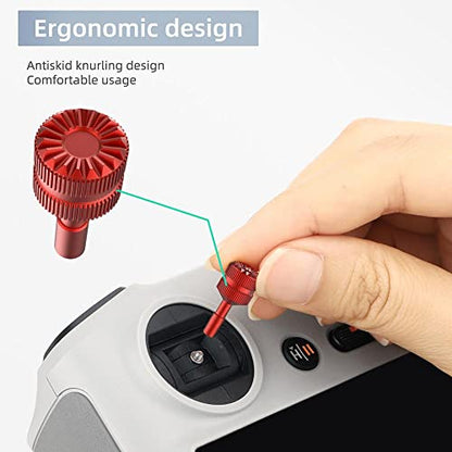 2 PCS/Set Mini 3 PRO Drone Remote Control Joystick Thumb Rocker Stick Protector Rod for DJI Mini3 PRO Controller Accessories (Red 1 Pair)