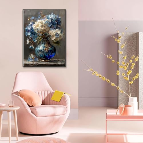 Hydrangea Diamond Art Kits for Adults Diamond Painting Kit for Beginner - color: DP03846