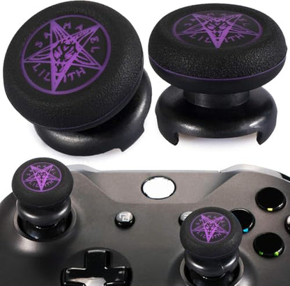 FPS Thumbstick Extender Rubber Silicone Grip Cover 2 Sets for Xbox Series X/S & Xbox One Controller(Demon Summon) - color: 2