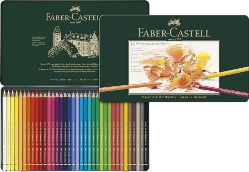 Polychromos 36 Pencil Metal Tin Set - size: 36 Count (Pack of 1), style: Polychromos Colour Pencil