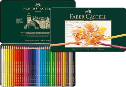 Polychromos 36 Pencil Metal Tin Set - size: 36 Count (Pack of 1), style: Polychromos Colour Pencil