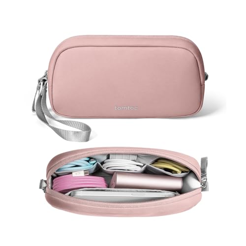 tomtoc Electronics Organizer Travel Case, Cable Organizer for Essentials - color: Pink, size: Small