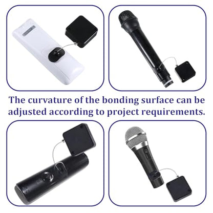 2Pcs Retractable Remote Control Safety Lock Tether, 6.56ft TV Remote Leash