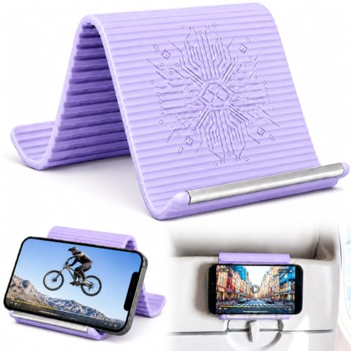 Airplane Phone Holder, Portable Travel Phone Stand, Lavender - color: Lavender-1PCS