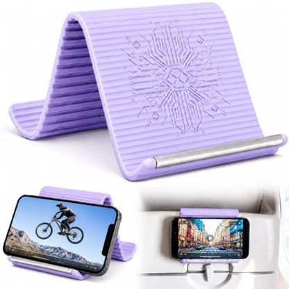 Airplane Phone Holder, Portable Travel Phone Stand, Lavender - color: Lavender-1PCS