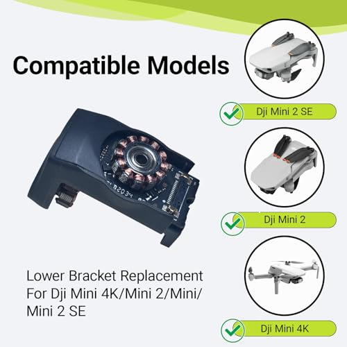 Gimbal Lower Bracket with Motor Replacement Compatible with DJI Mini 2/Mini SE/Mini 2 SE/Mini 4k,Mini 2 Gimbal Assembly Accessories,Gimbal Camera Mount Repair Kits