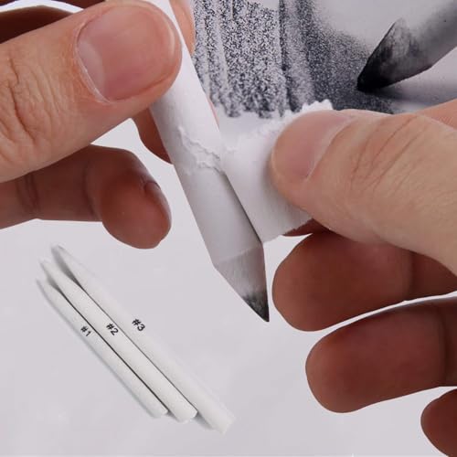 FEBSNOW 108Pcs Blending Stumps and Tortillions Sticks for Art Drawing