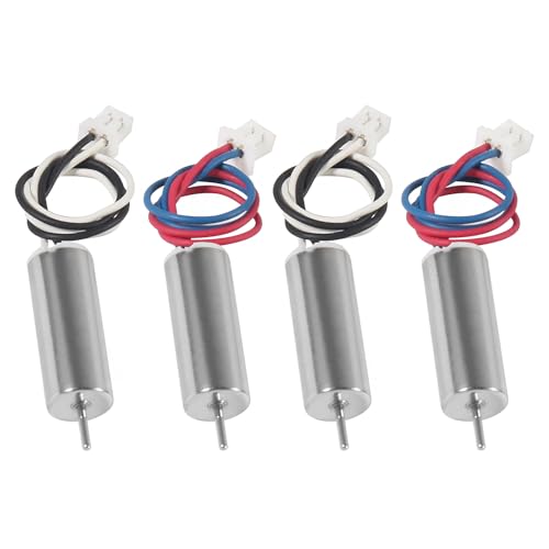 4pcs 615/6x15mm Motor 19000KV Insane Tiny Whoop Drone Frame Brushed Motors 4CW 4CCW Coreless Motor with JST-1.25 Connector for Model Aircraft/UAV/Quadcopter/Toy Aircraft, etc