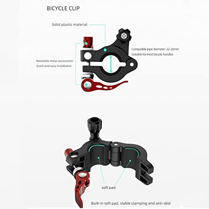 Mavic 3 Bike Bracket Bicycle Mount Holder for DJI Mavic Air 2,Air 2S Mini 2 Mini 3 Pro RC-N1 Controller, Adjustable Handlebar Clamp Clip Remote Controler, Not for DJI RC Controller