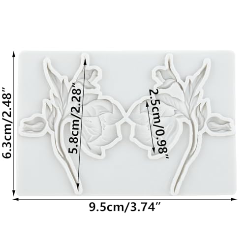 Flower Polymer Clay Mold Flower Silicone Resin Molds - color: Style B