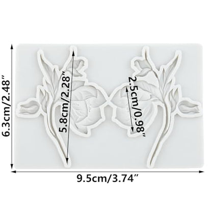 Flower Polymer Clay Mold Flower Silicone Resin Molds - color: Style B