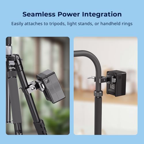 SMALLRIG V Mount Crab-Shaped Clamp for Batteries, 15-40mm Non-Slip Clamp