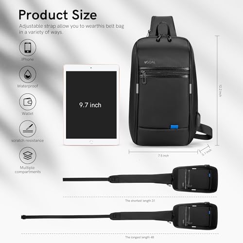 VGOAL Crossbody Bag Sling Bag for Men Sling Backpack Daypack - color: Fg6307-us-1